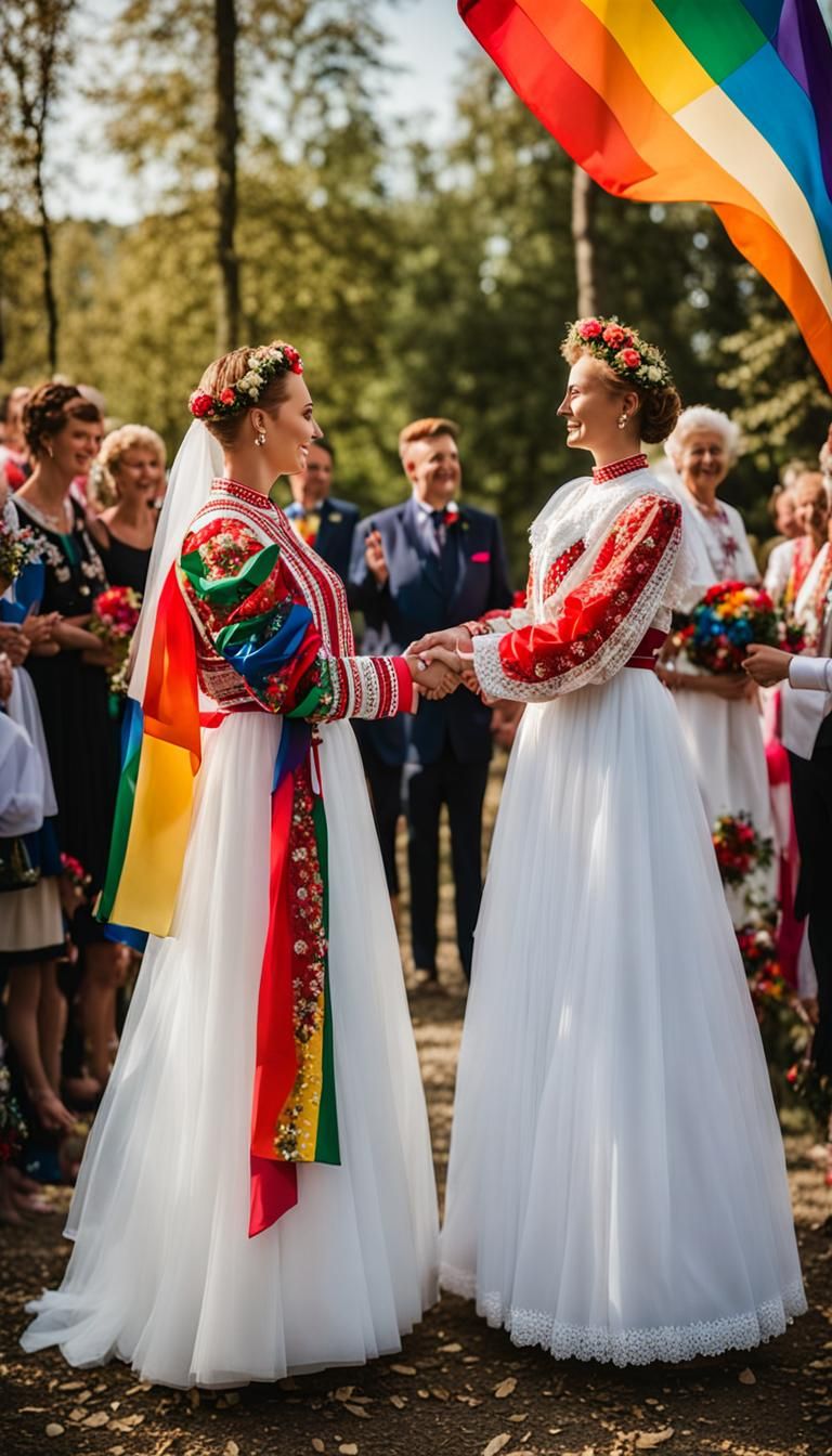 LGBTQ+ Wedding with Lemko Folk Elements