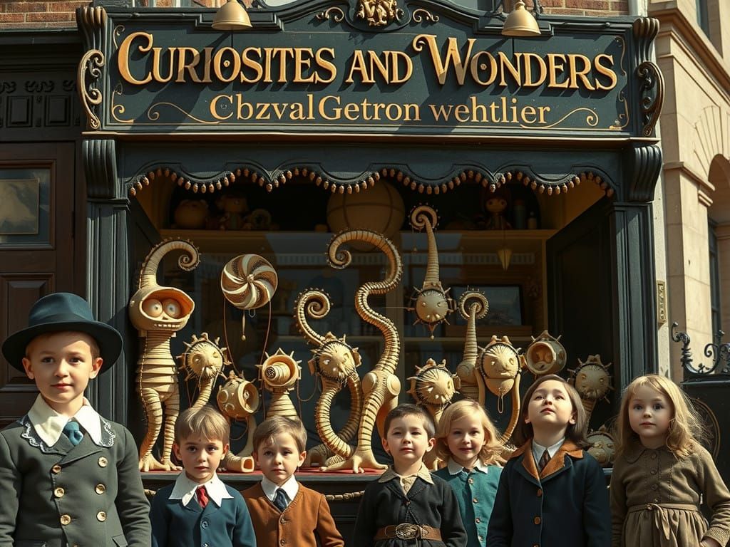 Enchanted Victorian Toy Store Scene