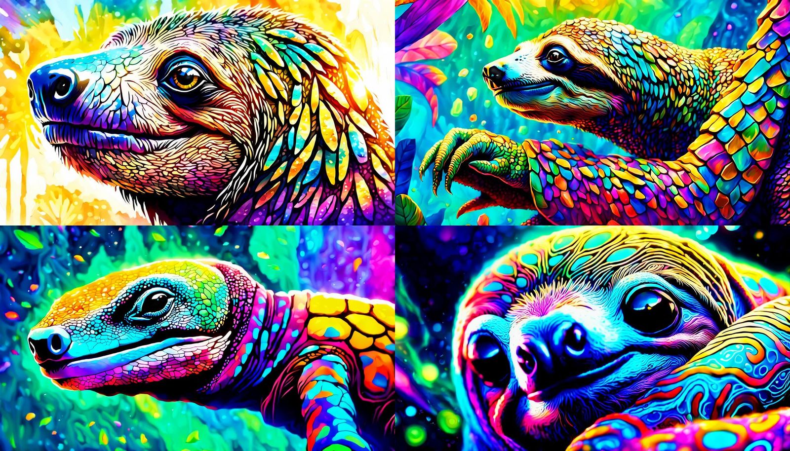 Inside-Out Reptile Sloth: A Colorful New Species