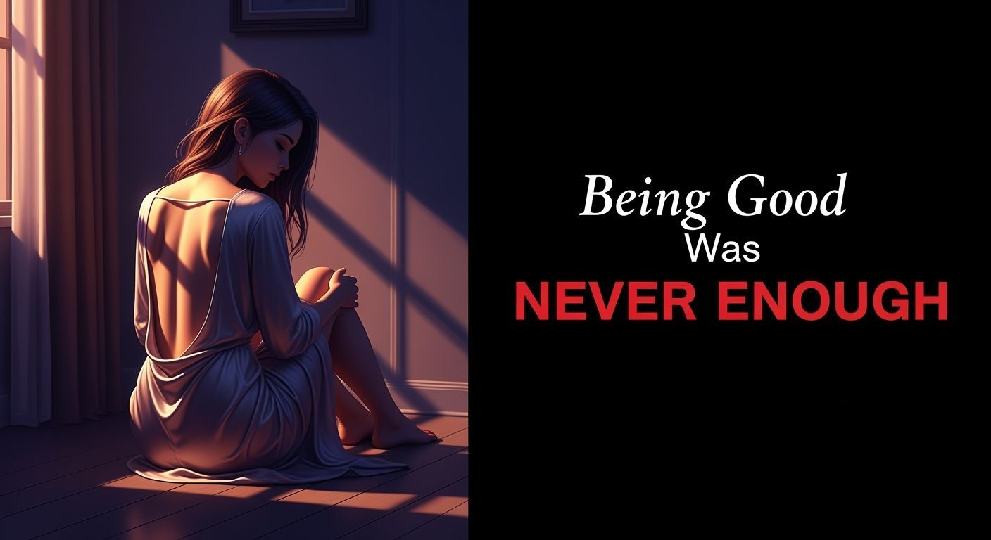 Woman in Silky Dress in Anime Style