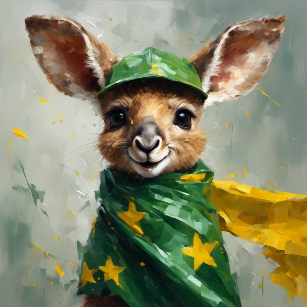 An Aussie kangaroo joey