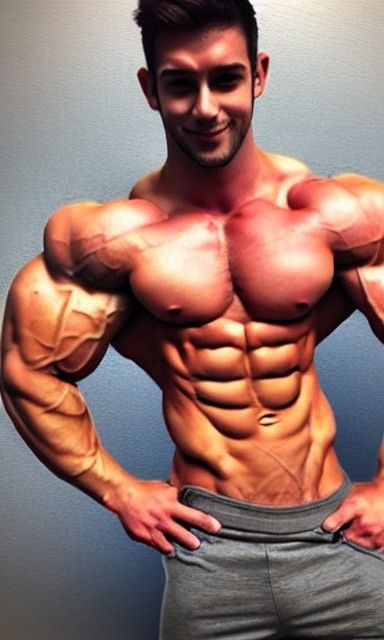 Muscular Male Figure Study