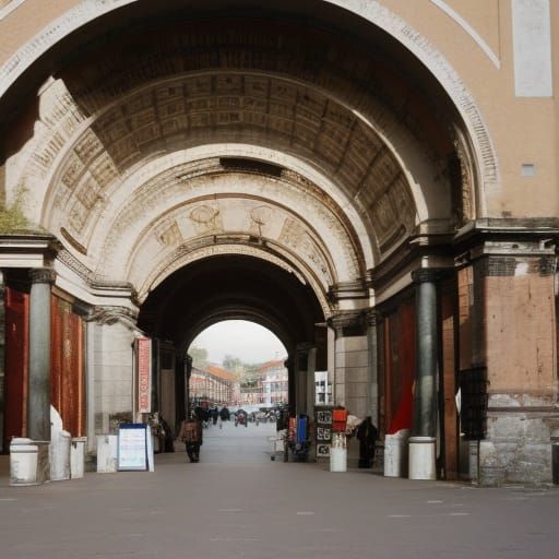 Grand Entrance to a Roman Market