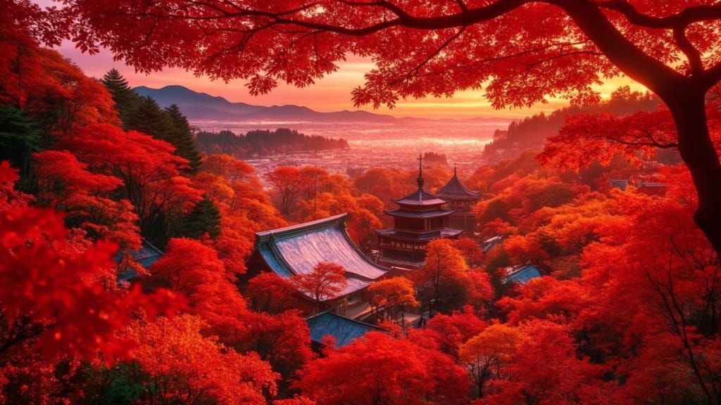 Kyoto Autumn Vista: Imperial Capital Gardens and Temples