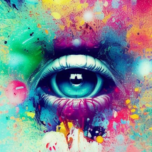 Hyperrealistic Alphabet Letter Art with Splash Effects