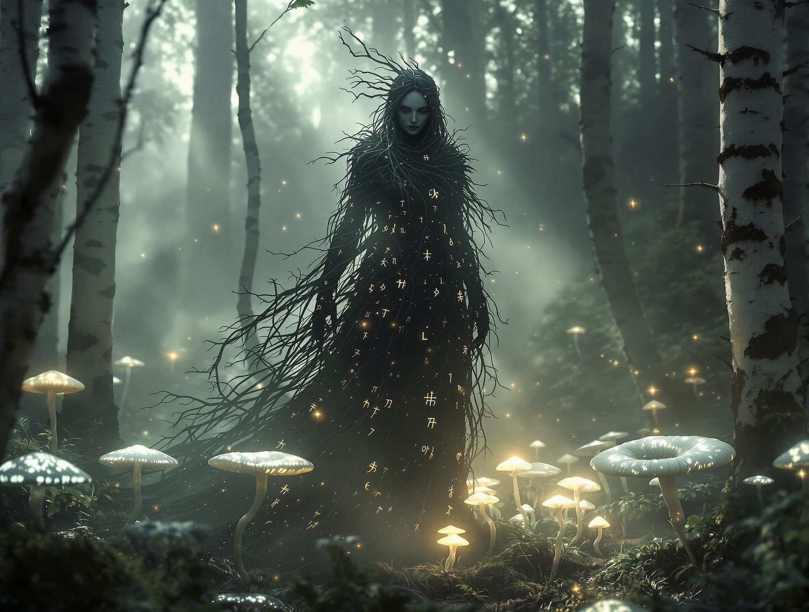 Mystical Hulder in Soft, Otherworldly Light