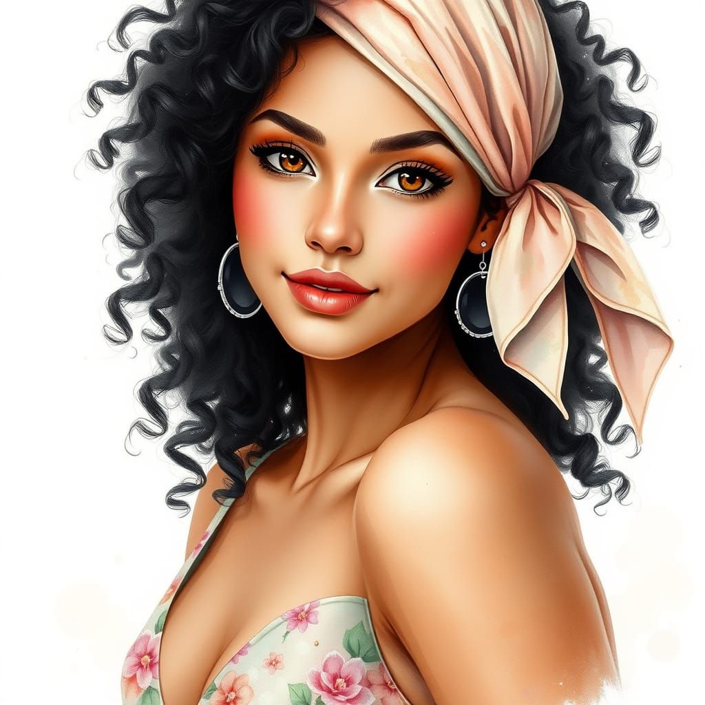 Bohemian Goddess in Pastel Paradise