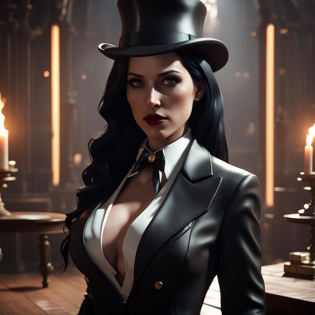 Zatanna in 3D Game Cinematic Style