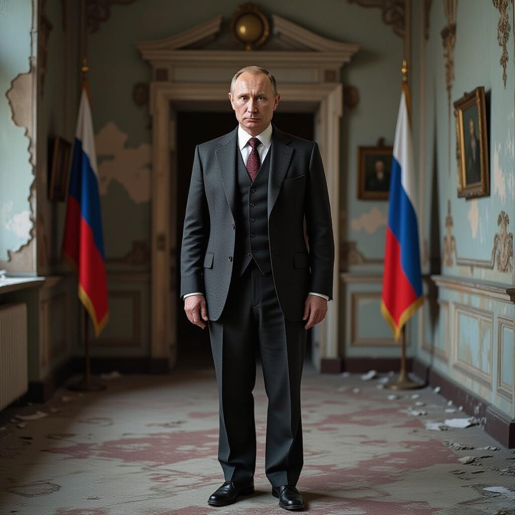 Putin in Despair: A Francis Bacon-esque Portrait
