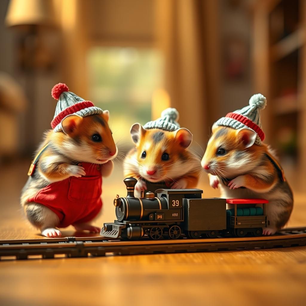 Hamster Children's Delight: A Golden Still Life