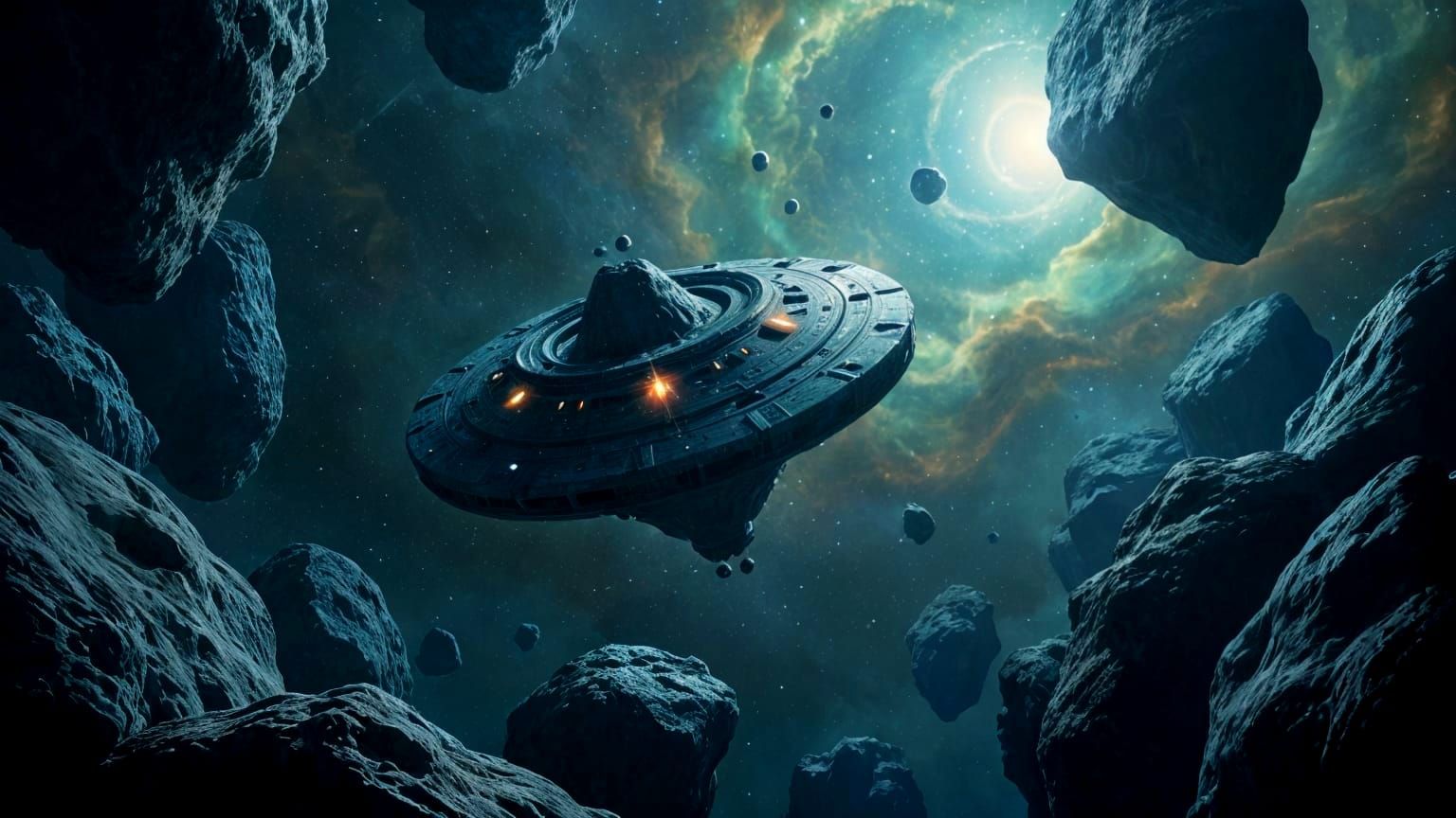 <lora:Boone:1.0> A colossal asteroid belt with ancient space...