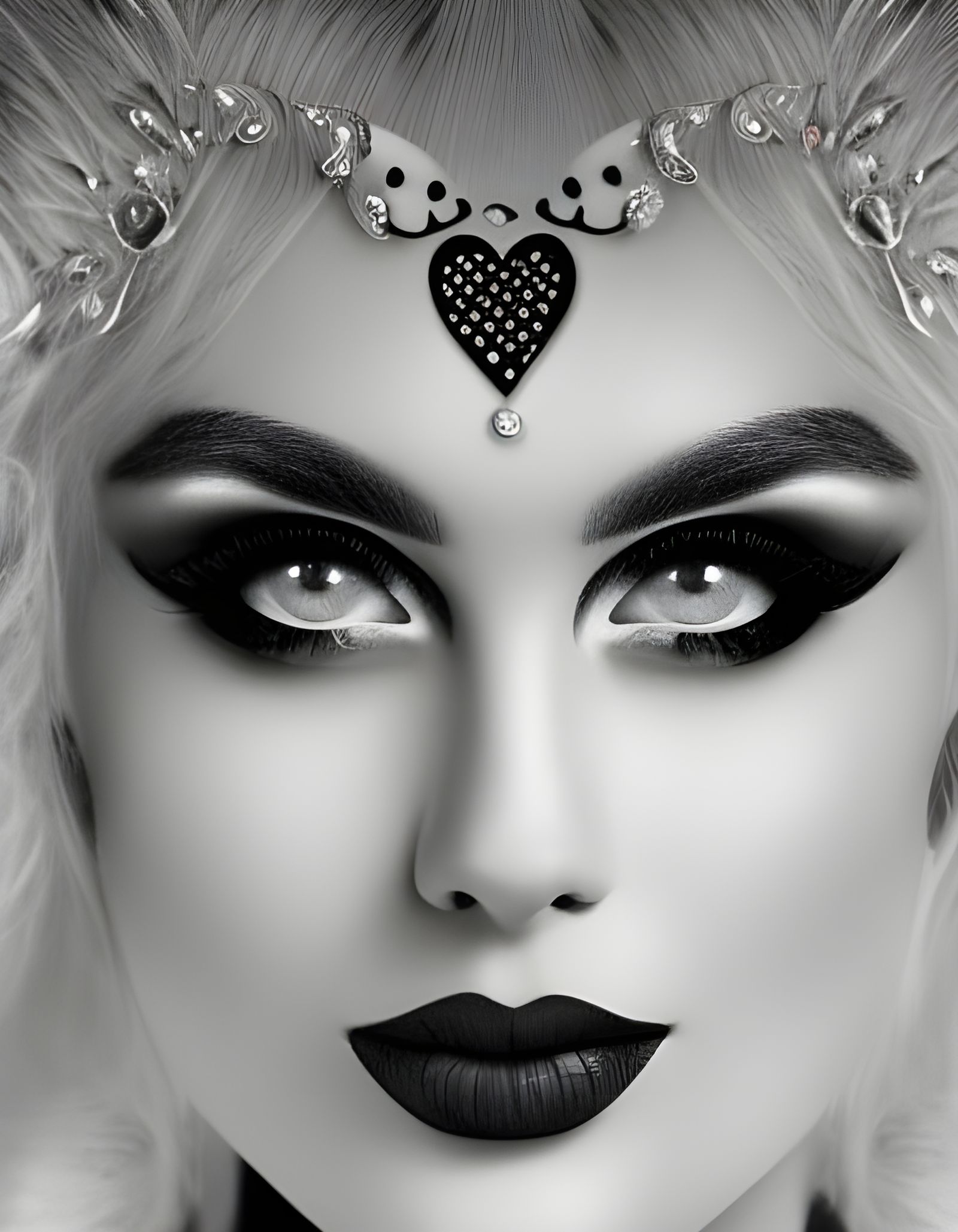 Striking Queen of Love with Captivating Eyes