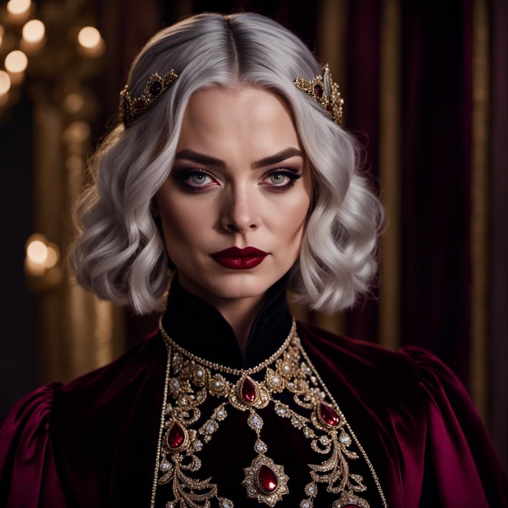 Blackfyre Princess Portrait in Dark Academia Style