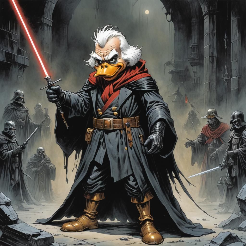 “Darth Dime, alias Scrooge McDuck as a Sith Knight” (3)