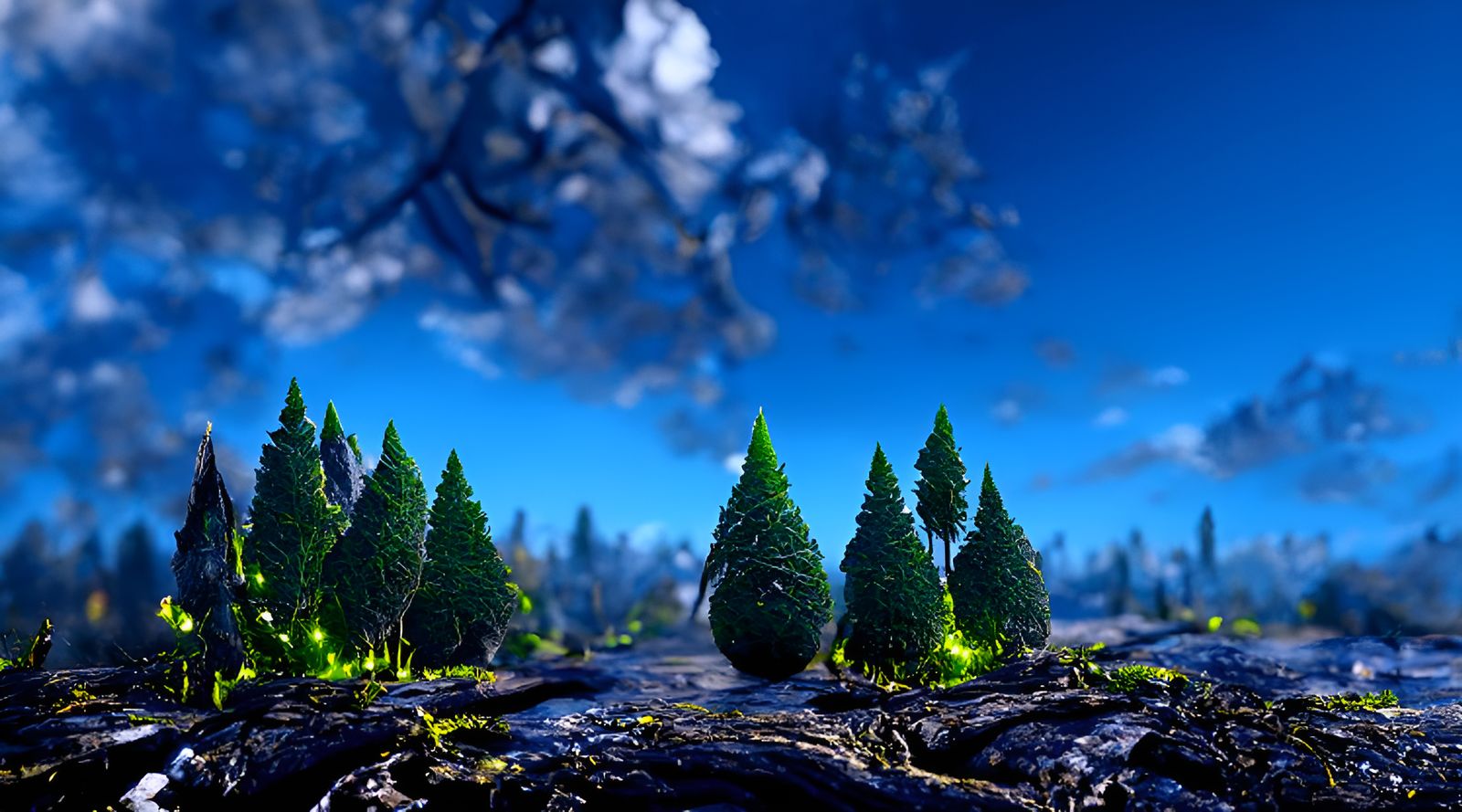 Enchanted Forest: Detailed 3D Fantasy Landscape