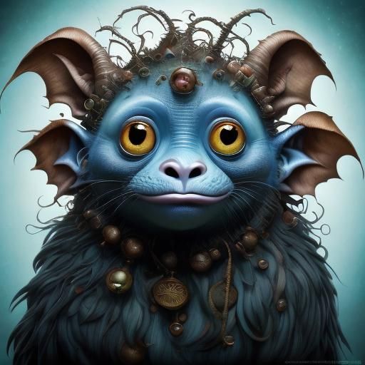 Creepy Cute Troll Portrait in High Resolution