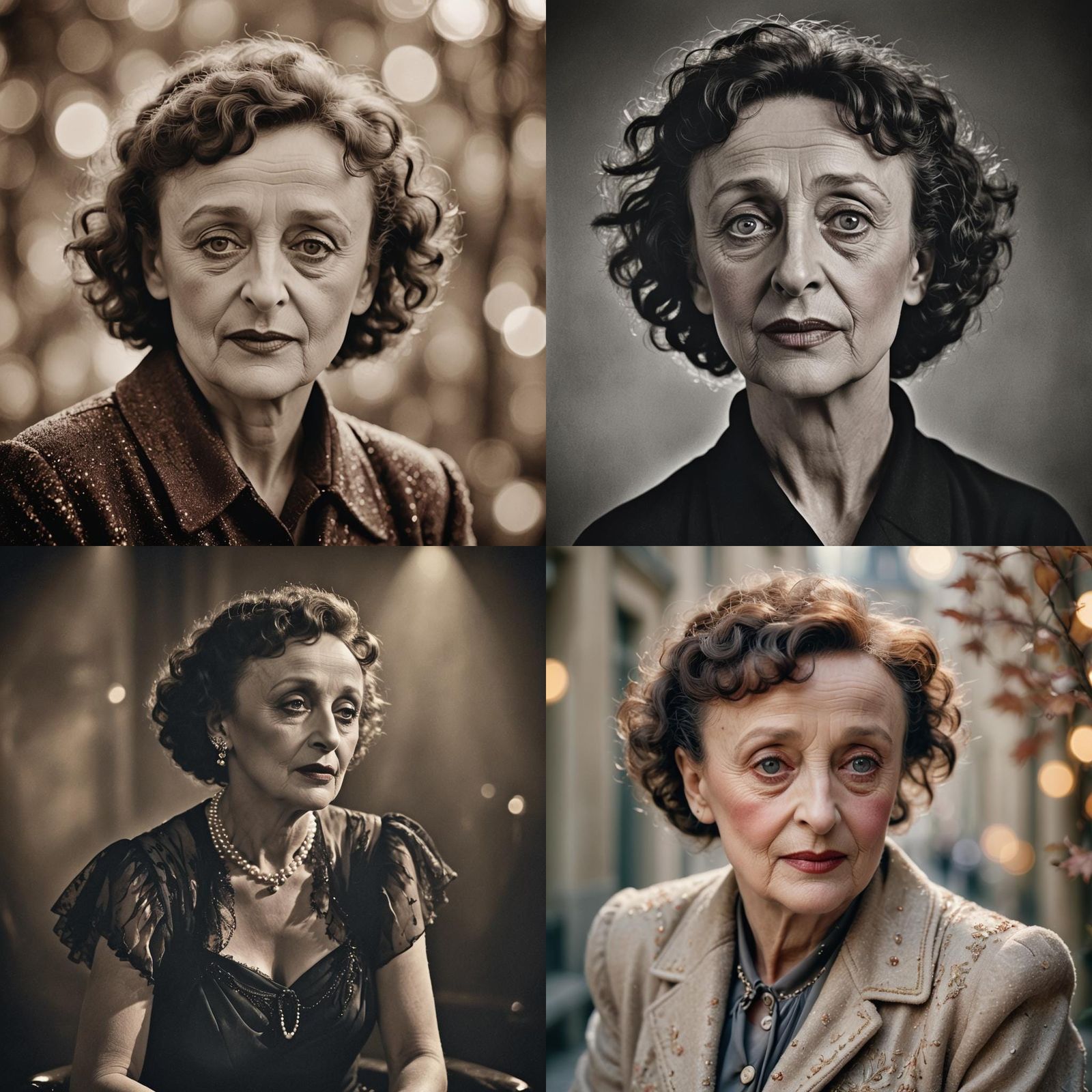 Edith Piaf: Professional Color Portrait Photography