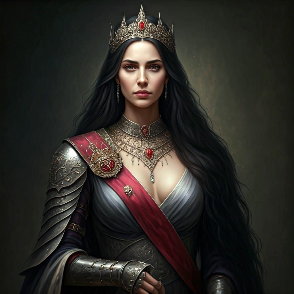 Regal Princess Warrior in Royal Attire