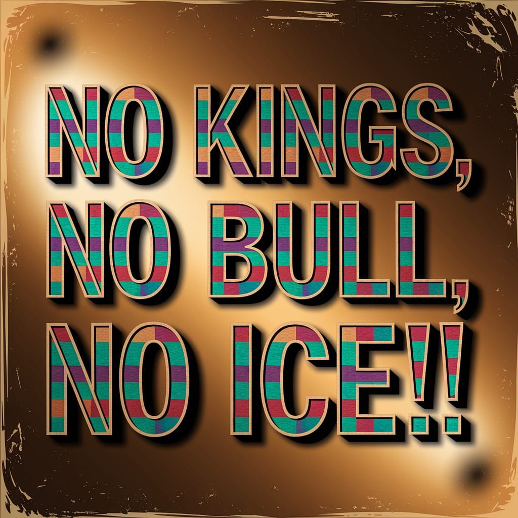 Patchwork Madras Letters on Vintage Wallpaper