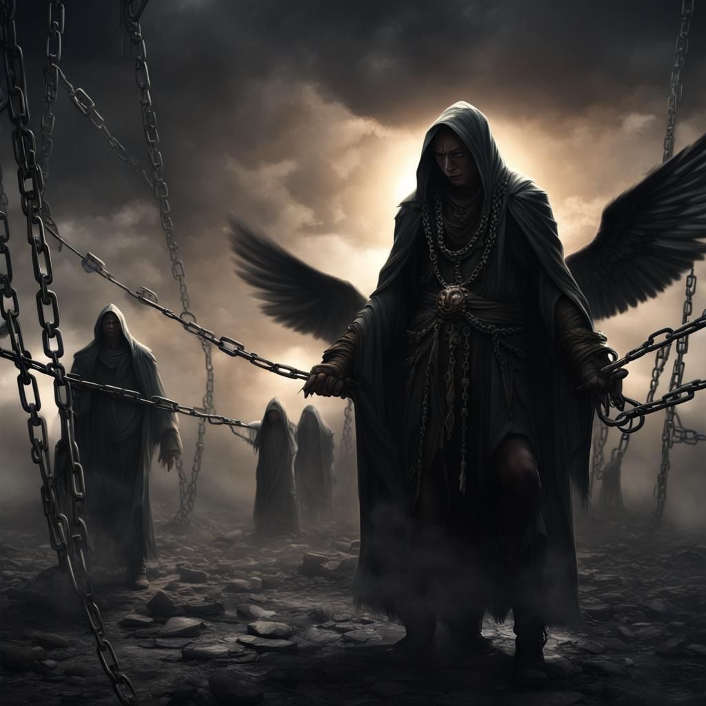 Chained Souls in Dark Fantasy Style, 8k