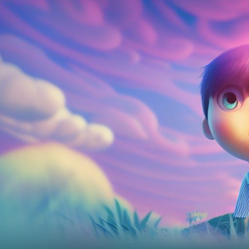 OMORI Character in Pixar-Style 3D Digital Art