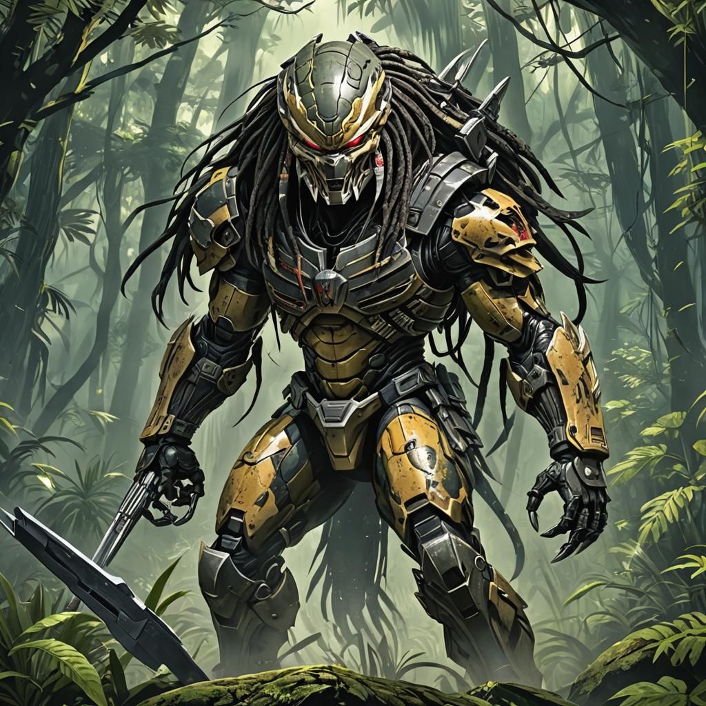 Anime-Style Predator Illustration