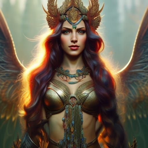 Tribal Fairy Goddess Portrait in Hyperrealism