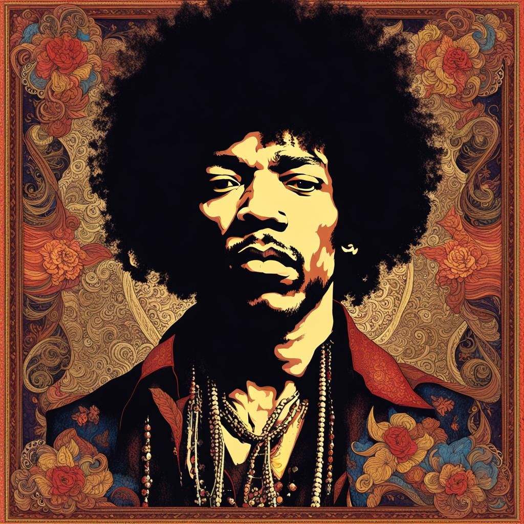AI Generated Image of Jimi Hendrix