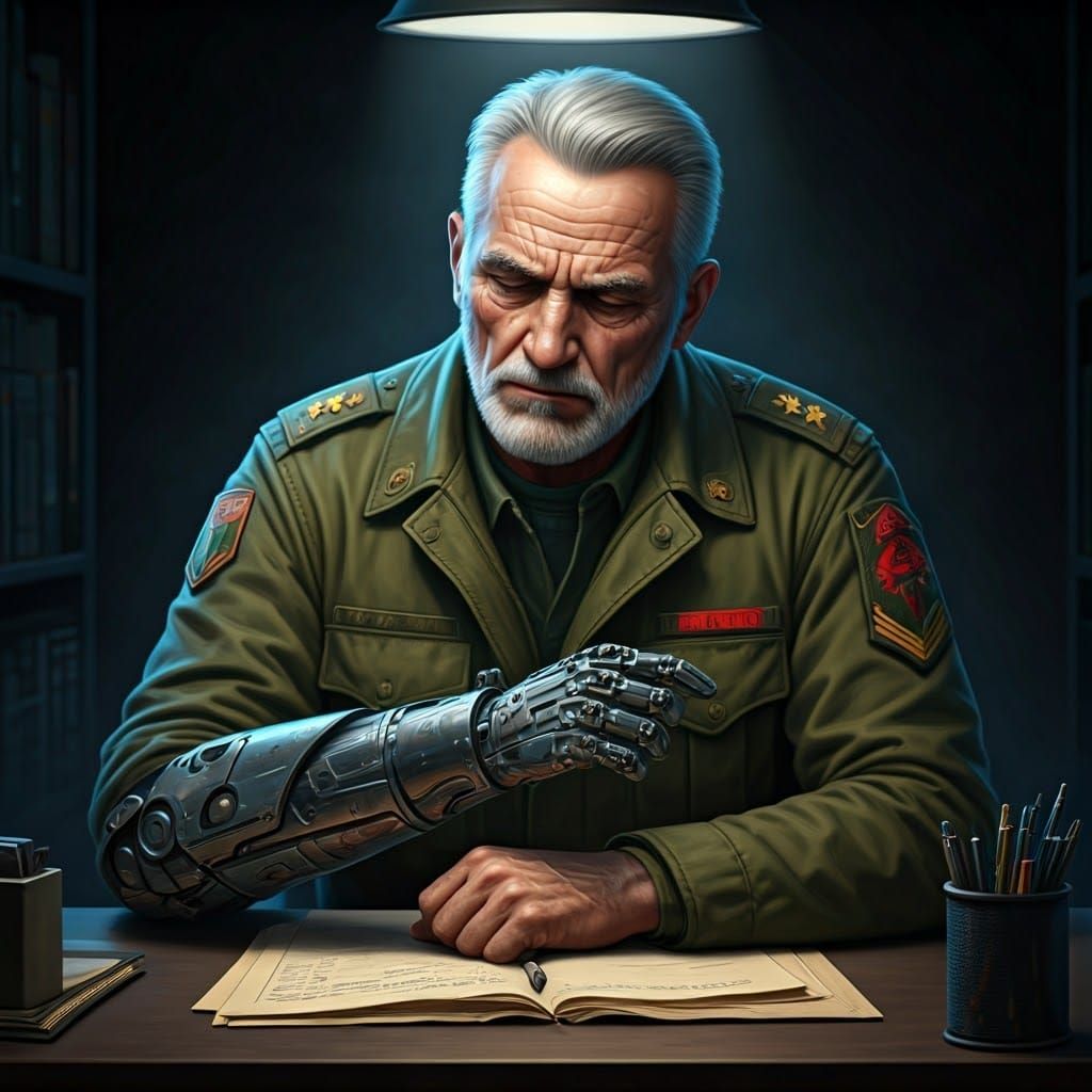 Cyborg Commander Reflects on Mortality