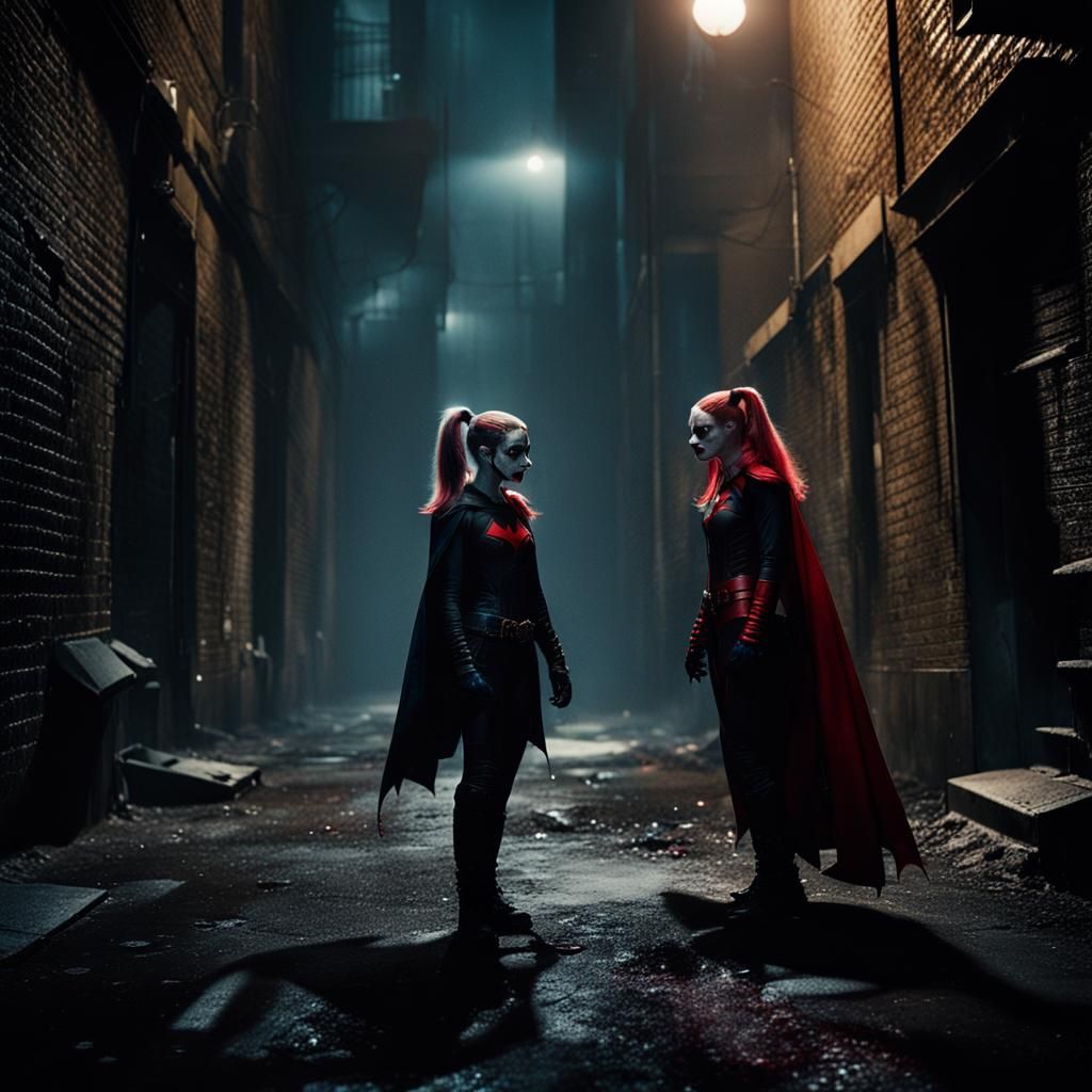 Batwoman and Harley Quinn Face-Off in Gotham