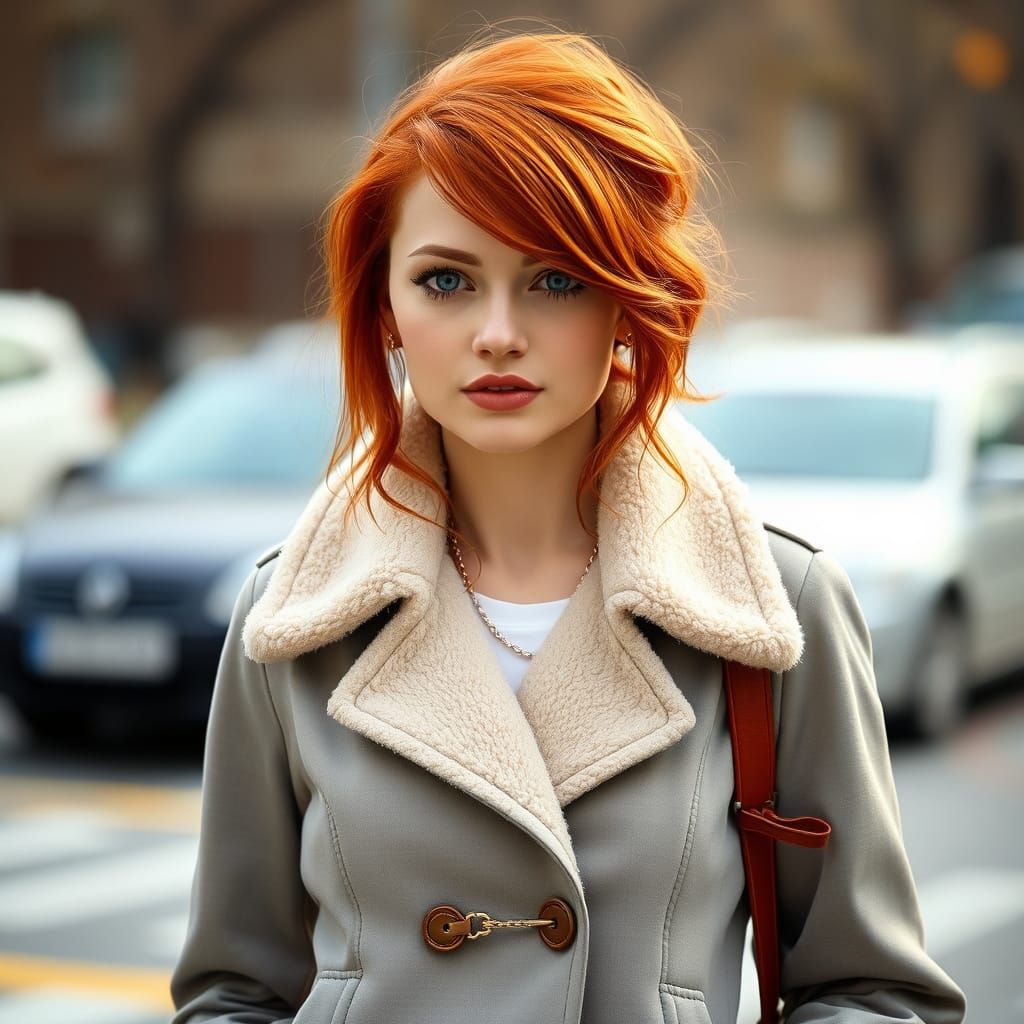 Fierce Woman in a Coach Jacket