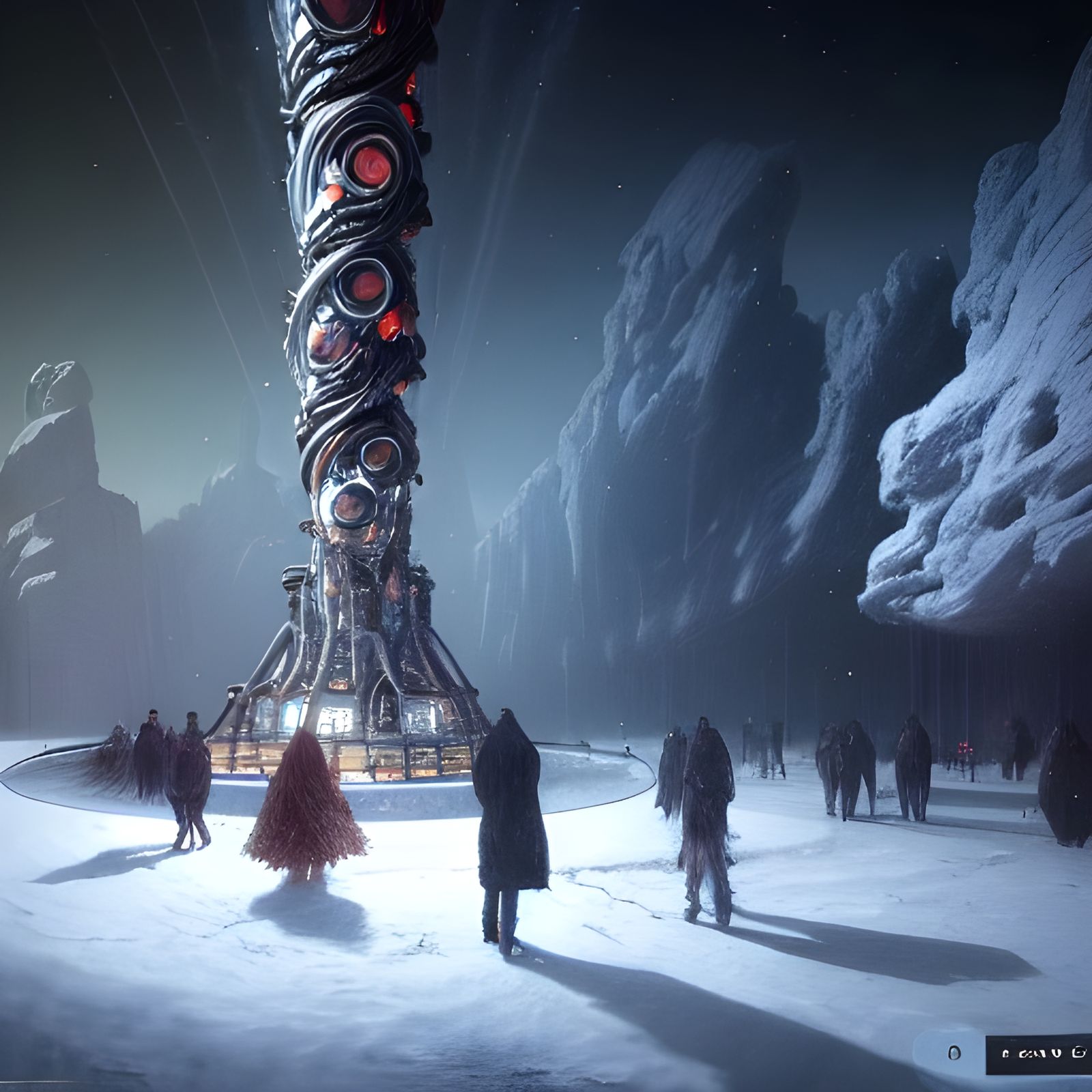 Extrasolar Forest in Winter |
