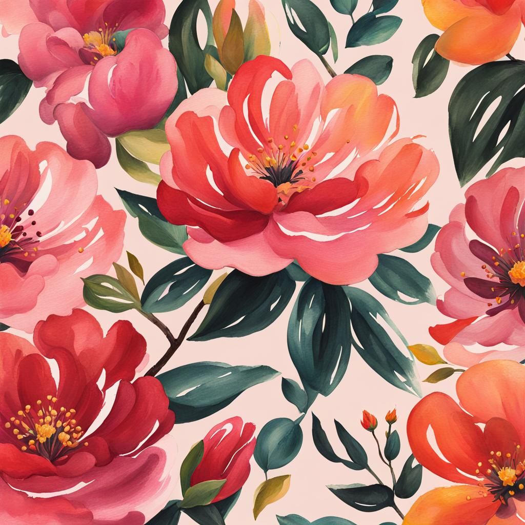 Blossom Beauty Studio Logo in Gouache Style