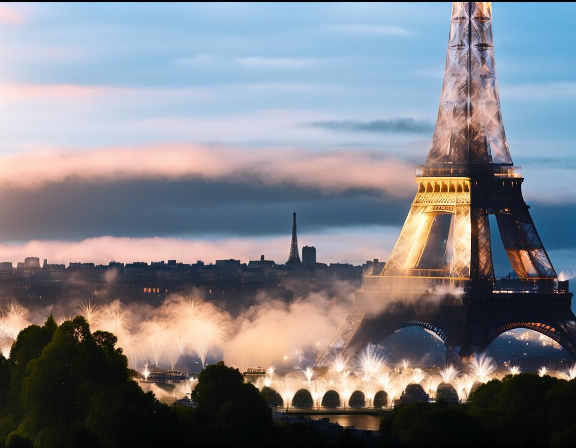 Eiffel Tower Close-Up: Iconic Landmark