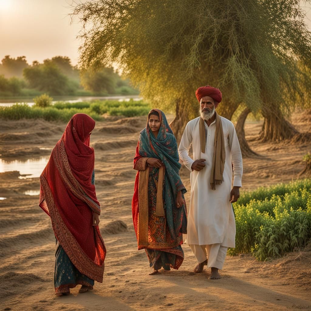 Rural/Farm life in the province of Sindh, Pakistan