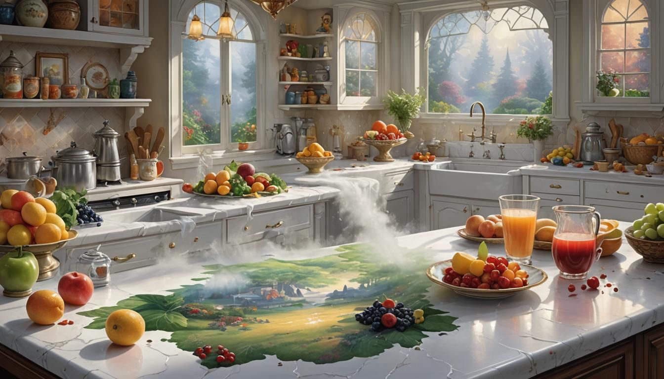 Ethereal Fantasy Juice Spill Clip Art