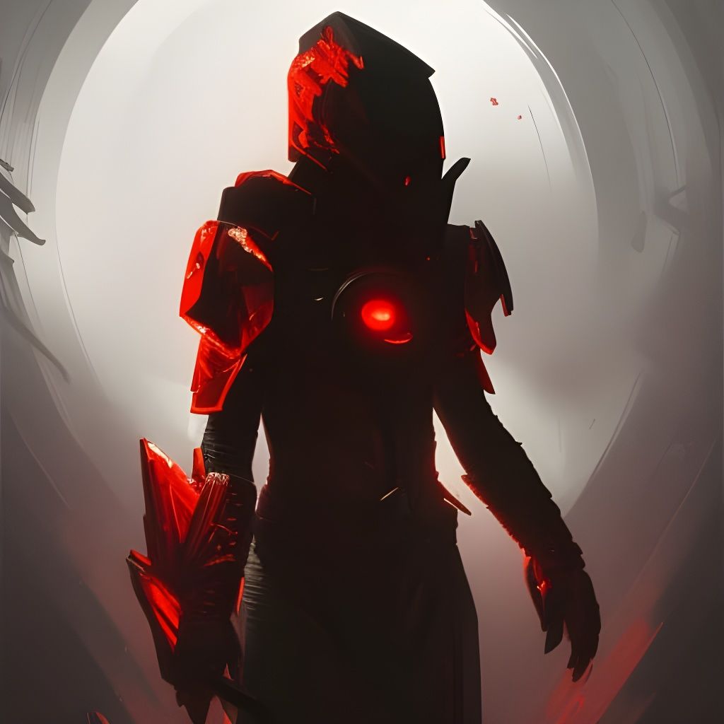 Hyperdetailed Geth Robot in Dark Fantasy Style