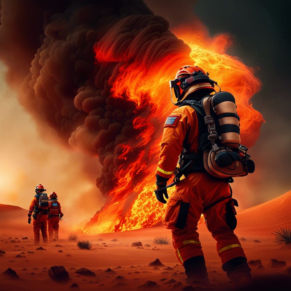 Sahara Desert on Fire: A Fantastical Rescue