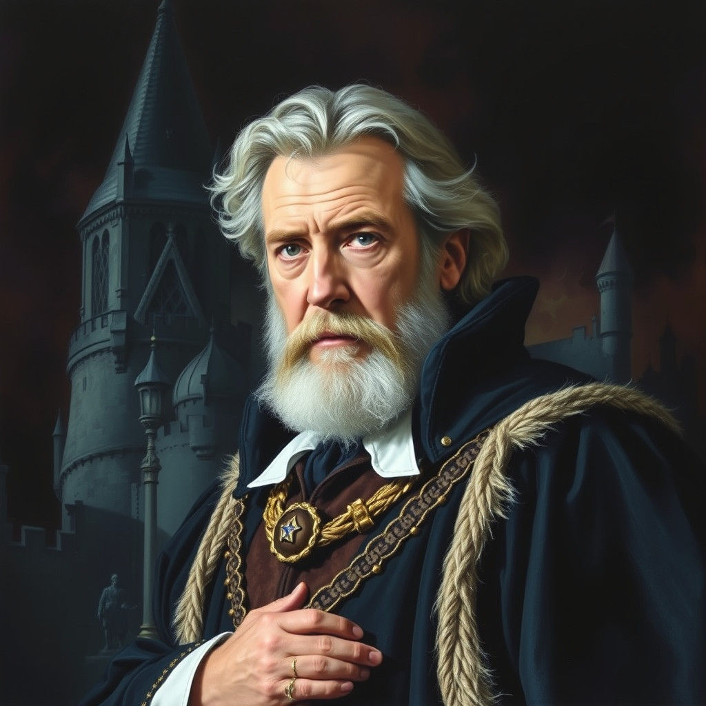 Sheriff of Nottingham as Oil Painting in Hyperdetailed Style