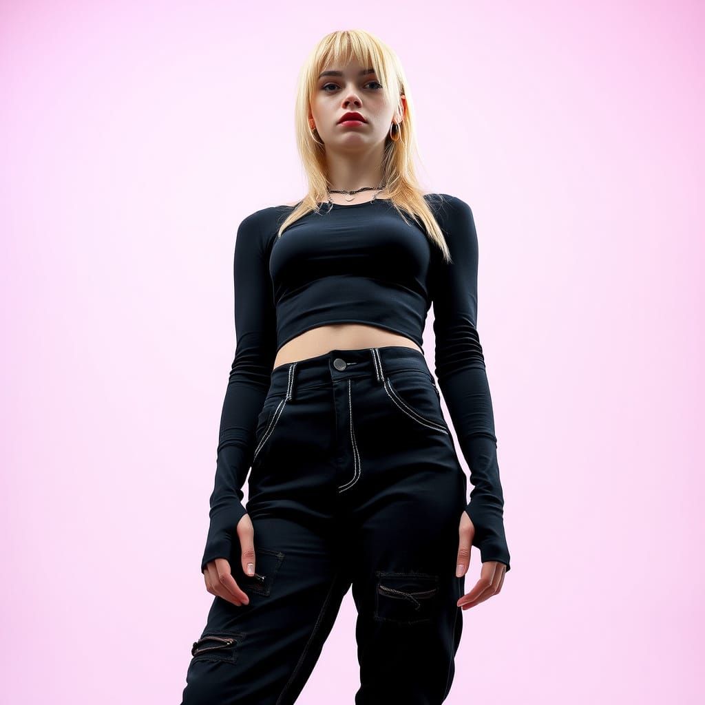 Goth Punk Goddess Exudes Power and Confidence