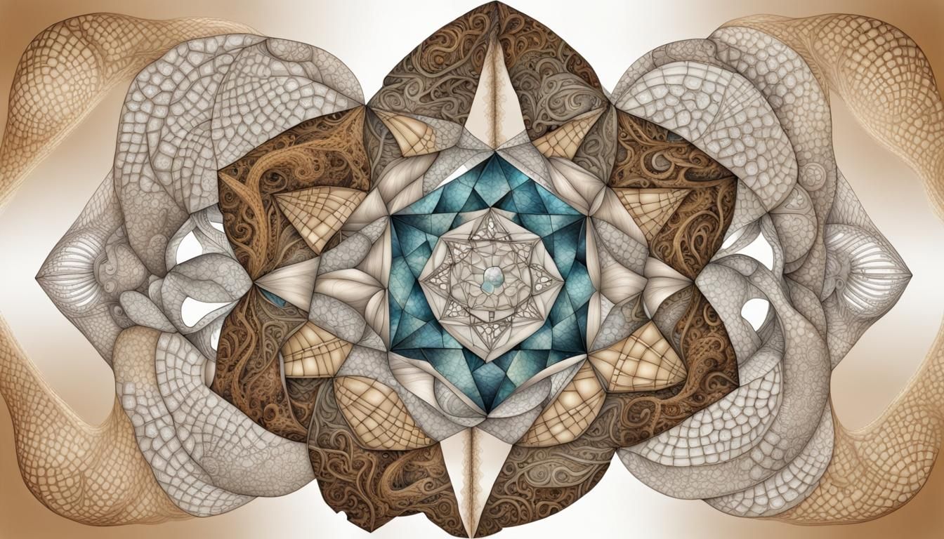 Goanna with Fractal Wave and Quantum Zentangle