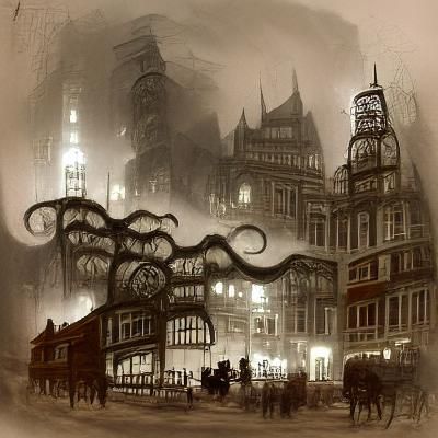 Eldritch Brothel in Victorian City
