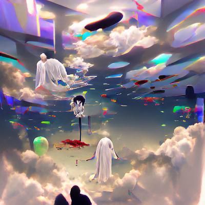 Abstract Afterlife Scene