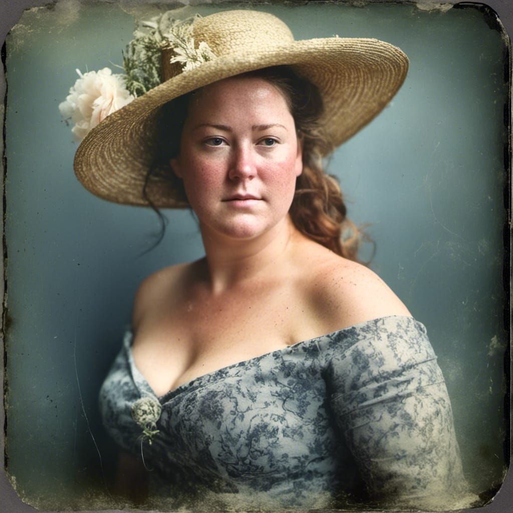 Vintage Portrait of a Beautiful Woman, 1880s Photography