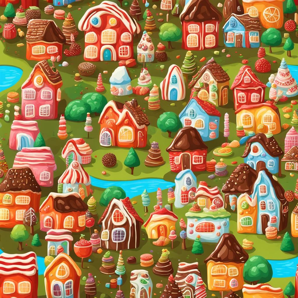 Edible Dreamscape: A World of Candy