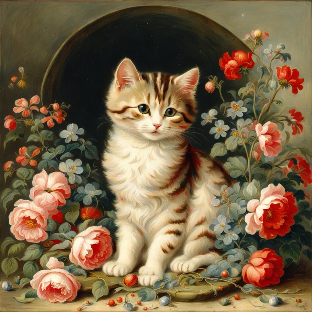 Botanical Art in Whimsical Style