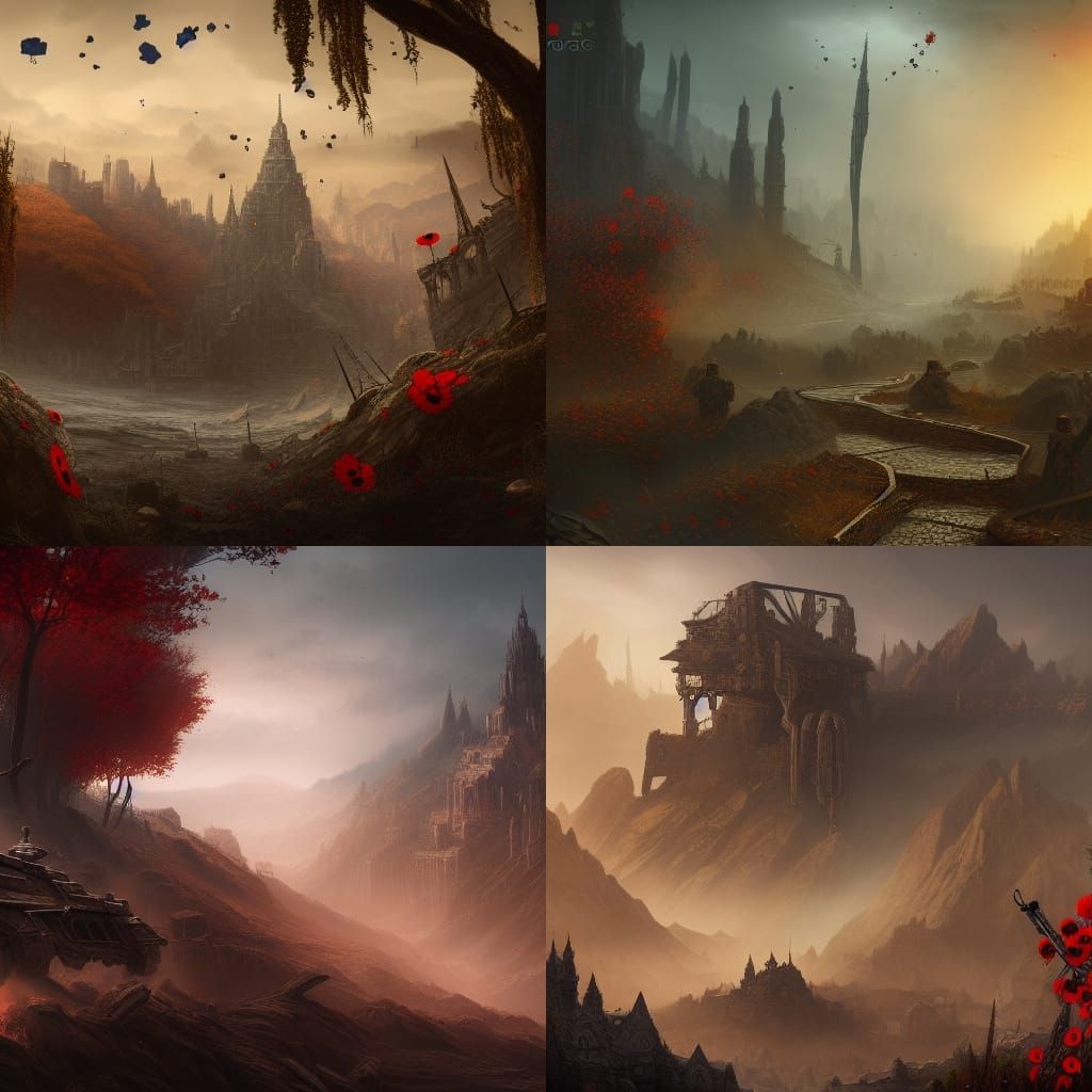 Remembrance Day Matte Painting Concept Art