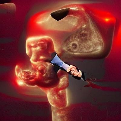 Unsettling Surreal Image Generated by AI