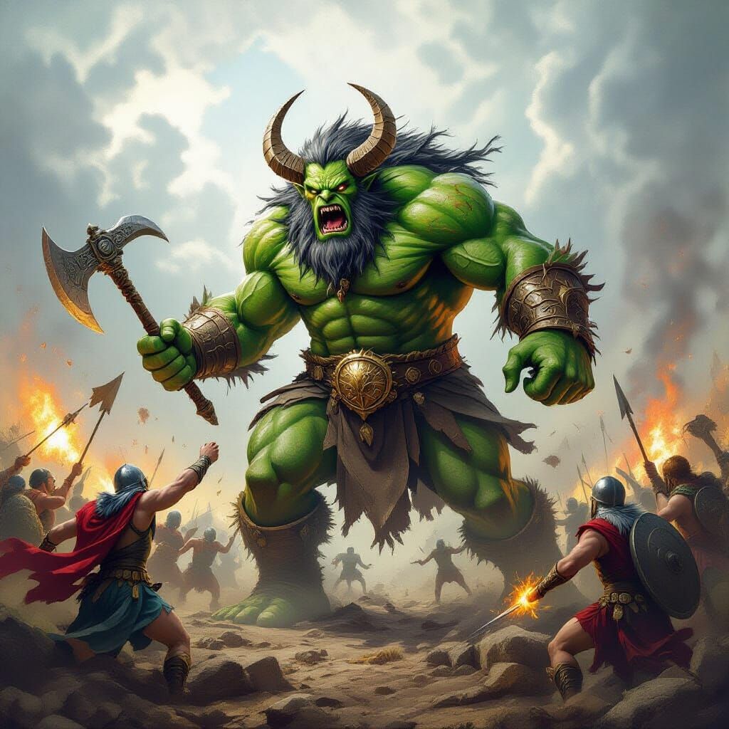 Epic Gigantomachy: Battle of Gods and Giants