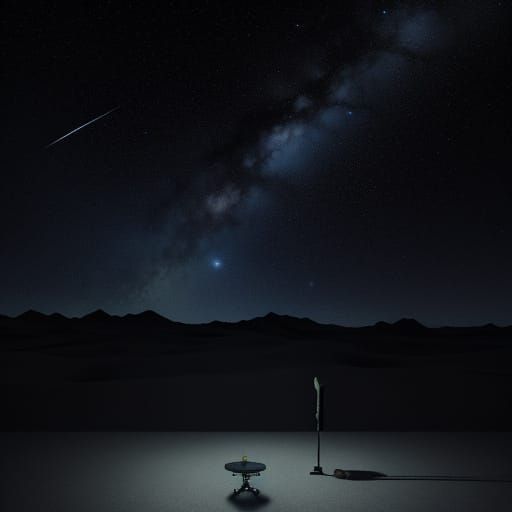 Crossing the Desert in a Wild Dream Under Early Stars